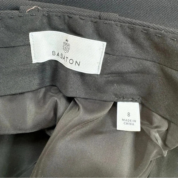 NWT Aritzia Babaton Agency Pant Wool Twill HIgh Waisted Trousers in Black Short - Picture 9 of 16